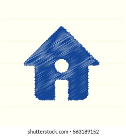 Home information vector icon for web design and mobile application user interface