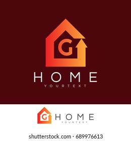 home initial Letter G Logo design