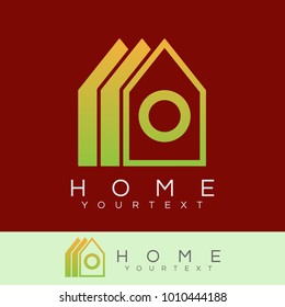 home initial Letter O Logo design