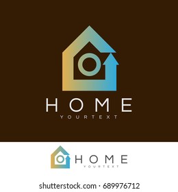home initial Letter O Logo design