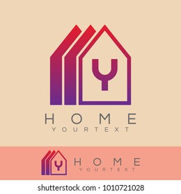 home initial Letter Y Logo design