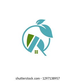 home initial R logo template