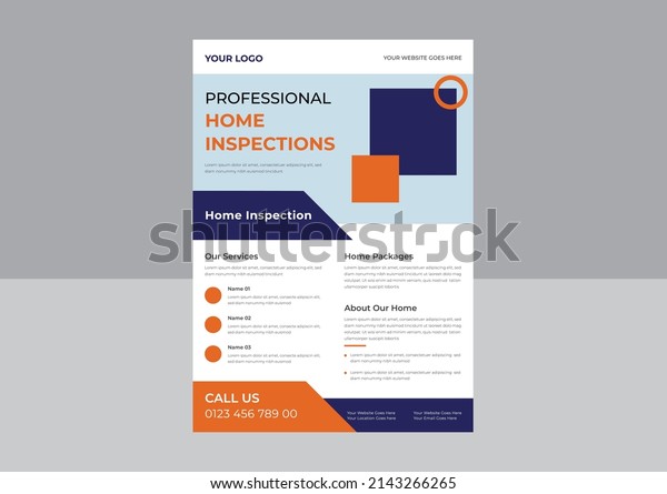 Home inspection flyer, House examination\
flyer, Handyman and Plumber Services\
Flyer