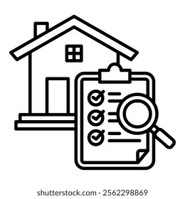 Home Inspection Icon Element For Design
