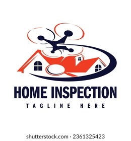 Home inspection logo design vector. House inspector business logo.