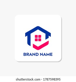 Home inspection logo designs vector template
