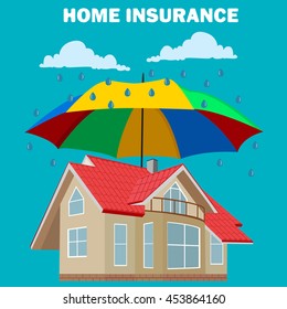 home insurance concept, design element, vector illustration