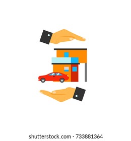 Home insurance concept icon