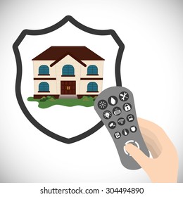Home Insurance digital design, vector illustration 10 eps graphic