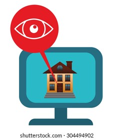 Home Insurance digital design, vector illustration 10 eps graphic