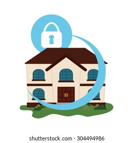 Home Insurance digital design, vector illustration 10 eps graphic