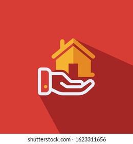 home insurance flat vector icon - ui icon vector