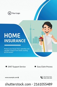 Home Insurance Flyer Design Template.  