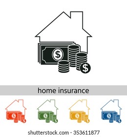 Home insurance icon.