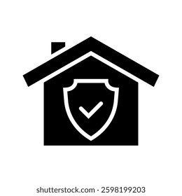 Home insurance icon collection. Vector collection of solid icon.