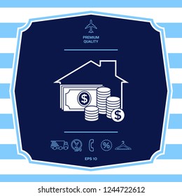 Home insurance icon. Graphic elements for your design