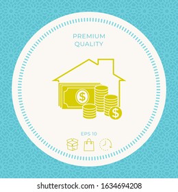 Home insurance icon. Graphic elements for your design