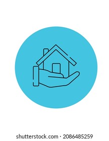 
home insurance icon illustrator vector design