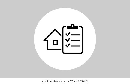 Home Insurance Icon. Home Protection Sign And Symbol. House With Shield, Check Mark Concept. Vector Illustration, Design Element Graphic