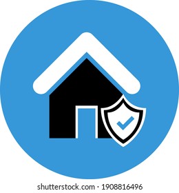 Home insurance icon. Home security, home protect, home money icon.