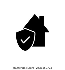 home insurance icon symbol for apps and websites. home protection sign and symbol