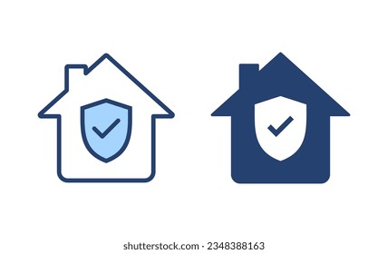 home insurance icon vector. home protection sign and symbol