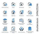 Home Insurance Icons - Blue Series
