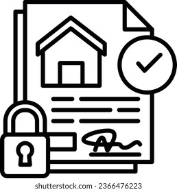 Home Insurance Pixel Perfect Detail Icon