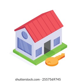 Home insurance vector design, property protection concept