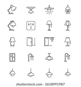 Home interior design flat vector illustration Eps 10