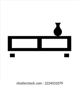 Home interior design icon, sofa icon, living room, vector illustration. Flat design style.