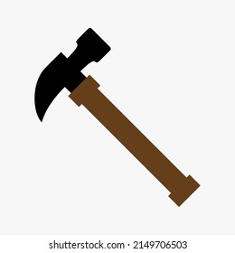 a home interior icon design. a hammer