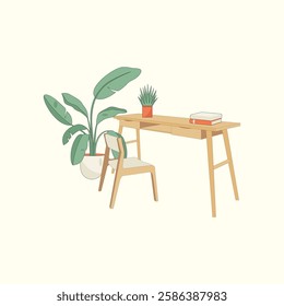 Home Interior Illustration for design needs, Landing Pages, Animation, Apps, Presentations, Content Creator and other Promotions