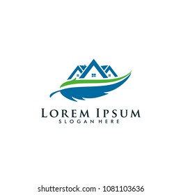 Home interior logo design. house logo. decoration