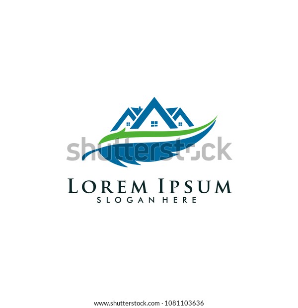 Home Interior Logo Design House Logo Interiors Stock Image