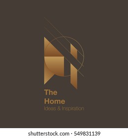 The Home And Interior Logo Design. Vector Logo Template. Home Ideas And Inspiration.