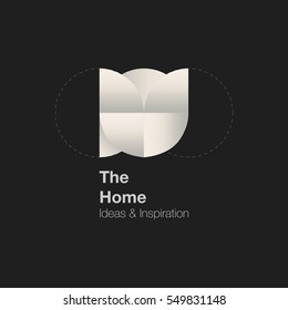 The Home and interior Logo design. Vector logo template. Home ideas and inspiration.
