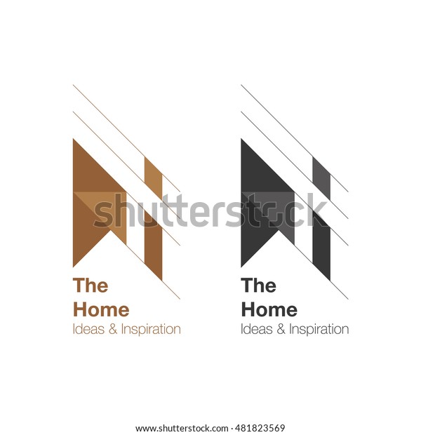 Home Interior Logo Design Vector Logo Stock Vektorgrafik