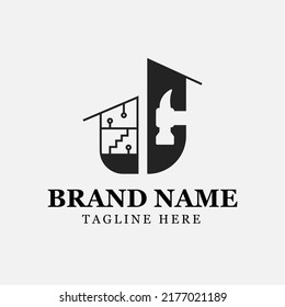 Home or interior Repair Logo Template Design