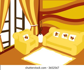 Home Interior - Vector