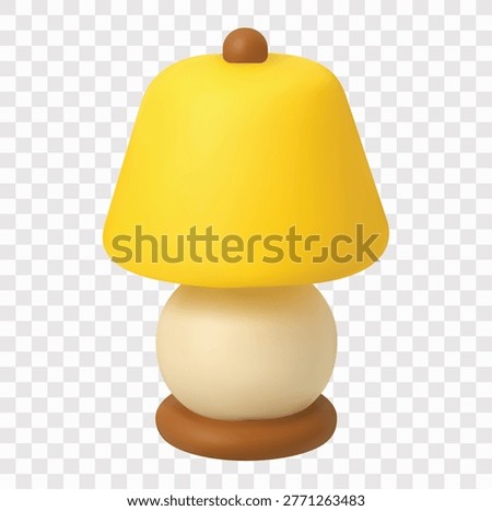Home Interior Vector Icon Set | 3D icon set | shaded table lamp