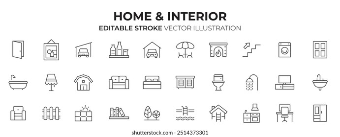 ILUSTRACIÓN VECTORIAL HOGAR e INTERIOR
