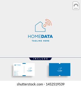 home internet logo design vector wifi home icon siymbol sign