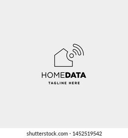home internet logo design vector wifi home icon siymbol sign