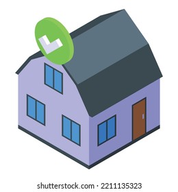 Home Internet Provider Icon Isometric Vector. Building Service. Wireless Wifi