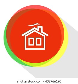 home. Internet template. Vector icon.