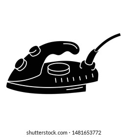 Home iron icon. Simple illustration of home iron vector icon for web design isolated on white background