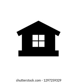 Home isolated flat vector icon 