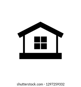 Home isolated flat vector icon 