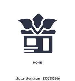 home isolated icon. Simple element illustration from ecology concept. home editable logo symbol design on white background. Can be use for web and mobile.